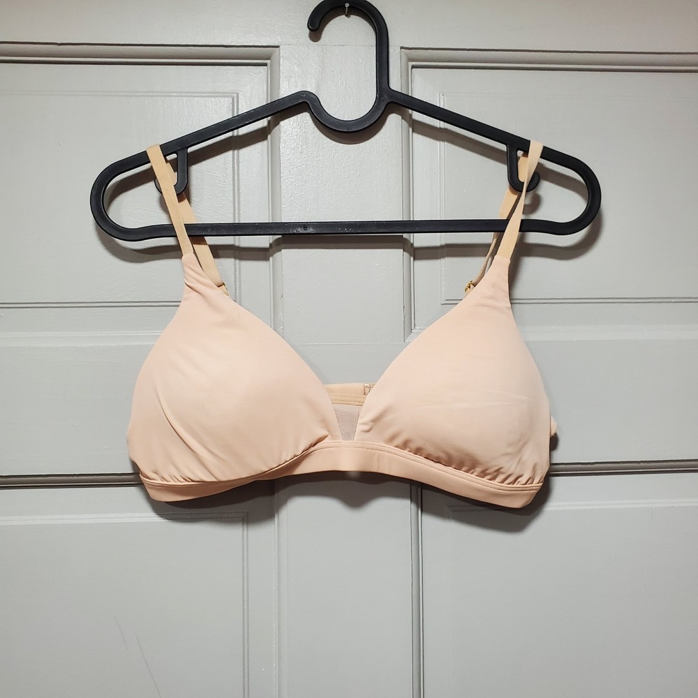 Pepper Women Bra Medium Lightly Lined Wire Free Wireless Nude